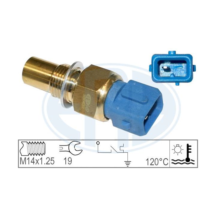 Temperatūros jungiklis, aušinimo skysčio įspėjimo lemputė ERA 330637