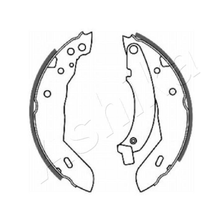 Stabdžių trinkelių komplektas ASHIKA 55-00-0718