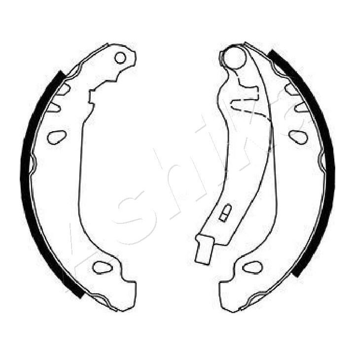 Stabdžių trinkelių komplektas ASHIKA 55-00-0719