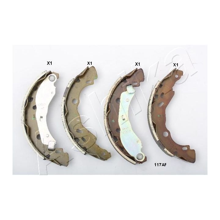 Stabdžių trinkelių komplektas ASHIKA 55-01-117