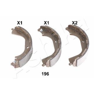 Stabdžių trinkelių komplektas ASHIKA 55-01-196