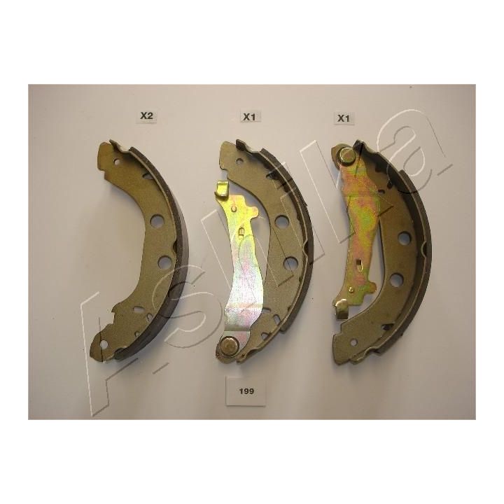 Stabdžių trinkelių komplektas ASHIKA 55-01-199