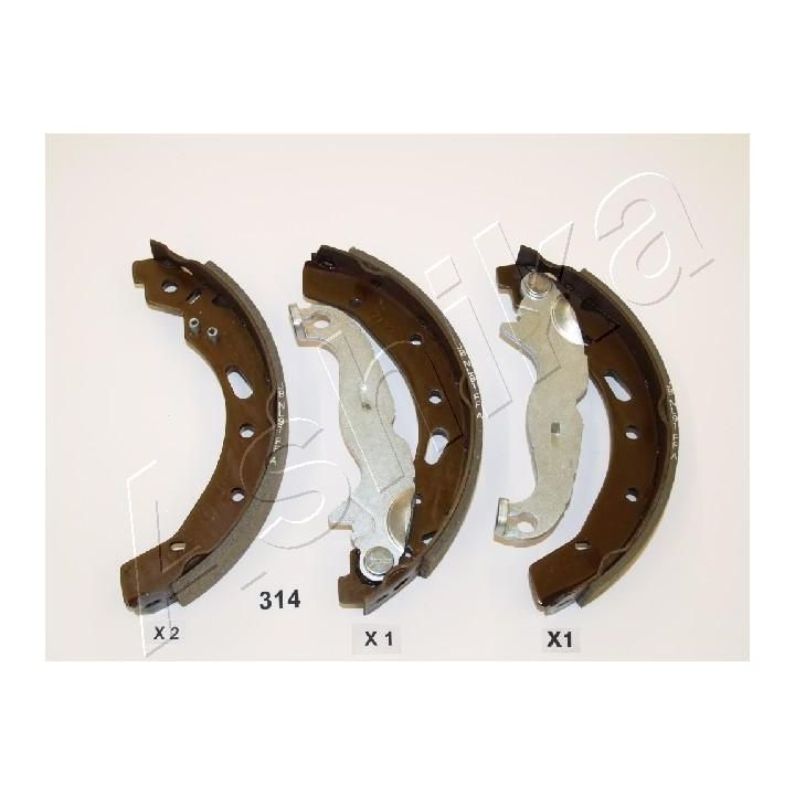 Stabdžių trinkelių komplektas ASHIKA 55-03-314