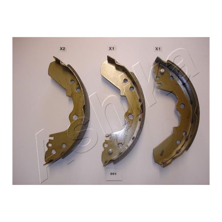 Stabdžių trinkelių komplektas ASHIKA 55-09-991