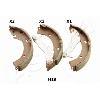Stabdžių trinkelių komplektas ASHIKA 55-0H-H18