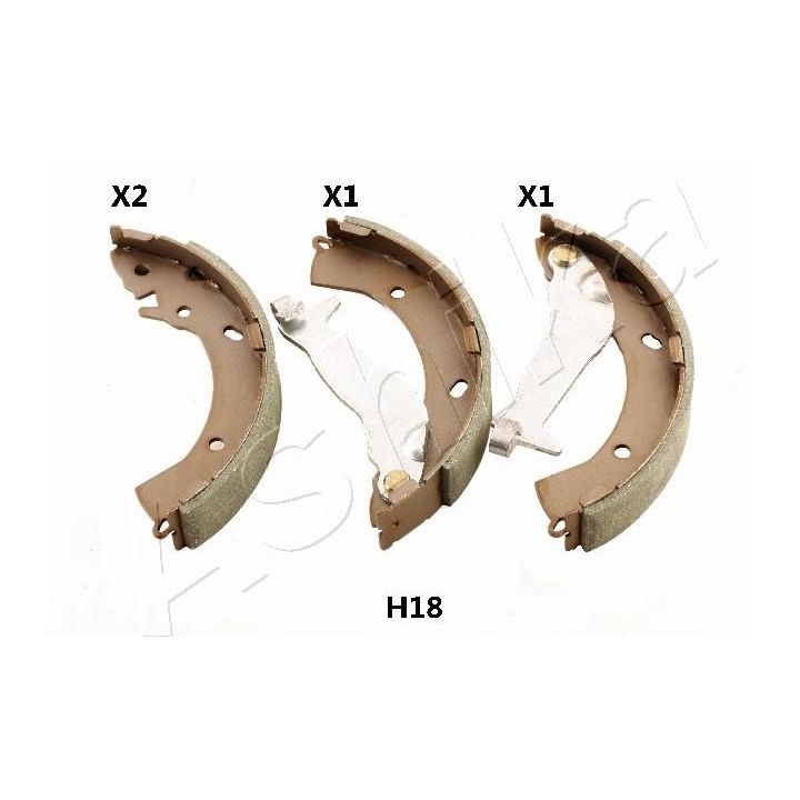 Stabdžių trinkelių komplektas ASHIKA 55-0H-H18