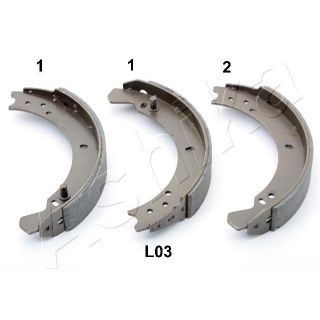 Stabdžių trinkelių komplektas ASHIKA 55-0L-L03