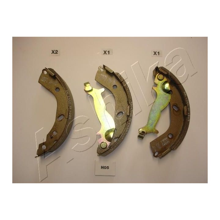 Stabdžių trinkelių komplektas ASHIKA 55-H0-005