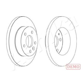 Stabdžių diskas ASHIKA 60-00-056C