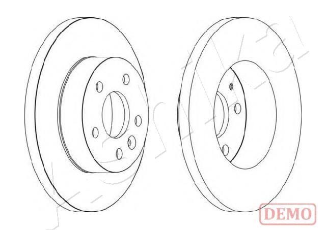 Stabdžių diskas ASHIKA 60-00-056C