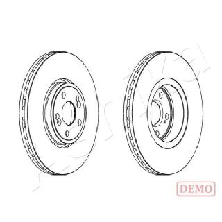 Stabdžių diskas ASHIKA 60-00-0704C