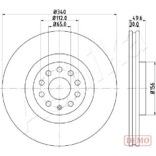 Stabdžių diskas ASHIKA 60-00-0907C