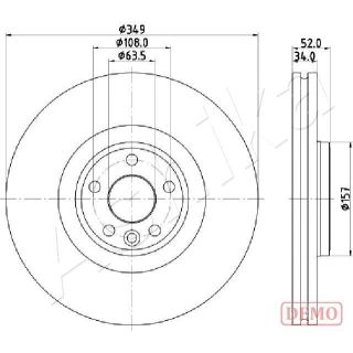Stabdžių diskas ASHIKA 60-0L-L17C