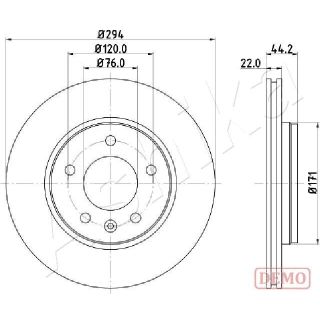Stabdžių diskas ASHIKA 61-00-0925C