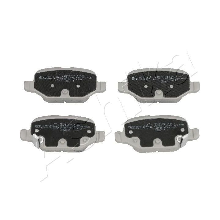 Stabdžių trinkelių rinkinys, diskinis stabdys ASHIKA 51-00-0214