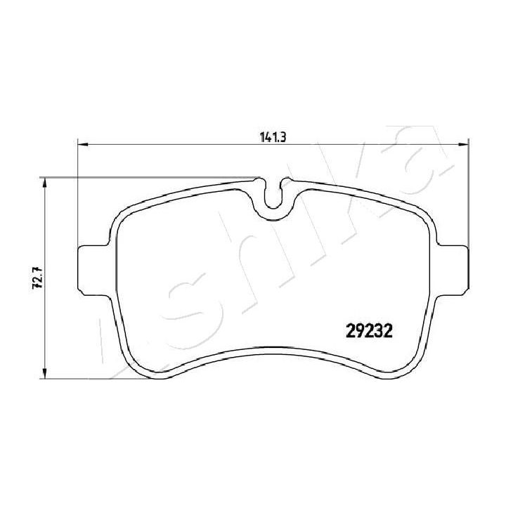 Stabdžių trinkelių rinkinys, diskinis stabdys ASHIKA 51-00-0218