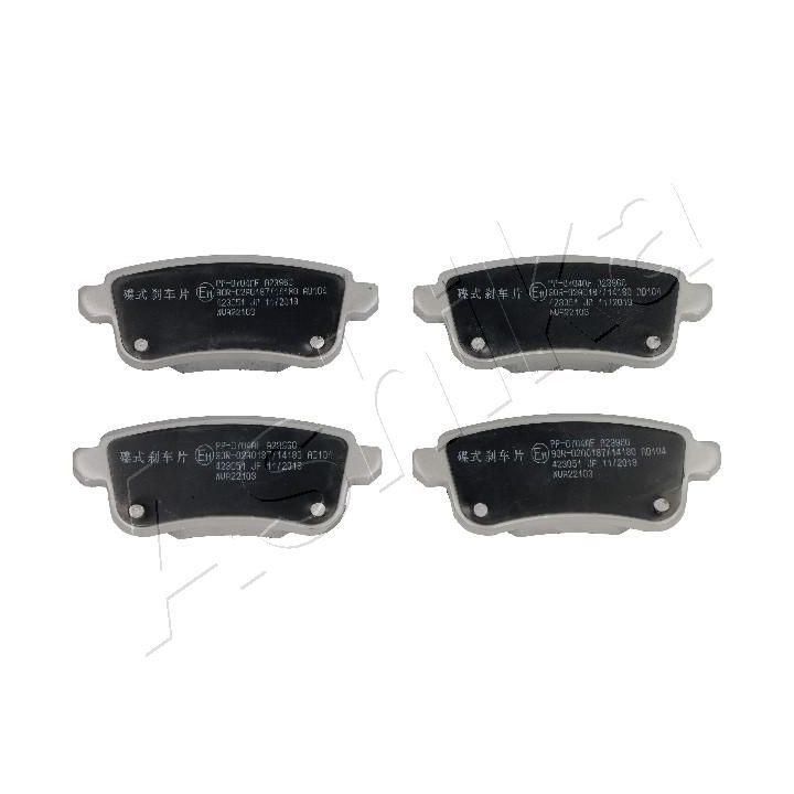 Stabdžių trinkelių rinkinys, diskinis stabdys ASHIKA 51-00-0704