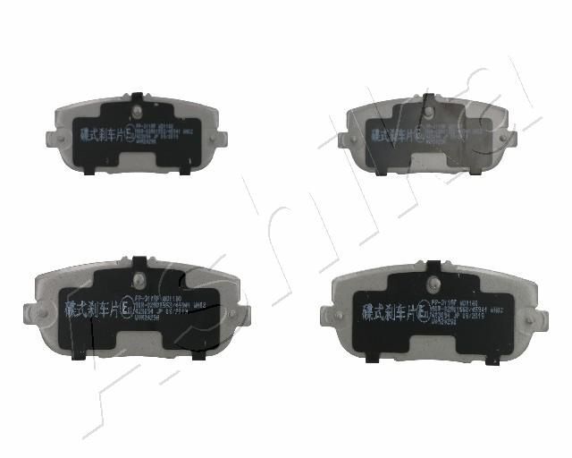 Stabdžių trinkelių rinkinys, diskinis stabdys ASHIKA 51-03-311