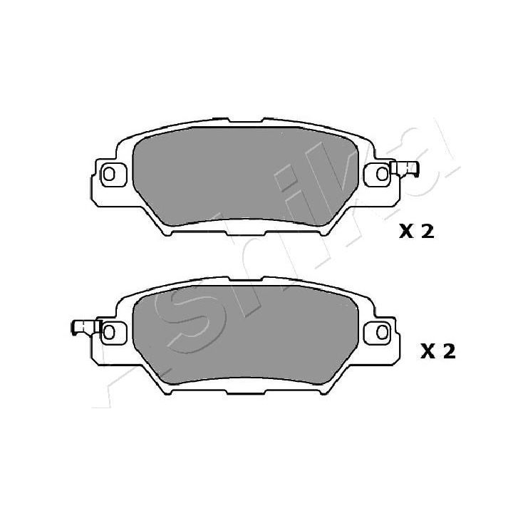 Stabdžių trinkelių rinkinys, diskinis stabdys ASHIKA 51-03-318