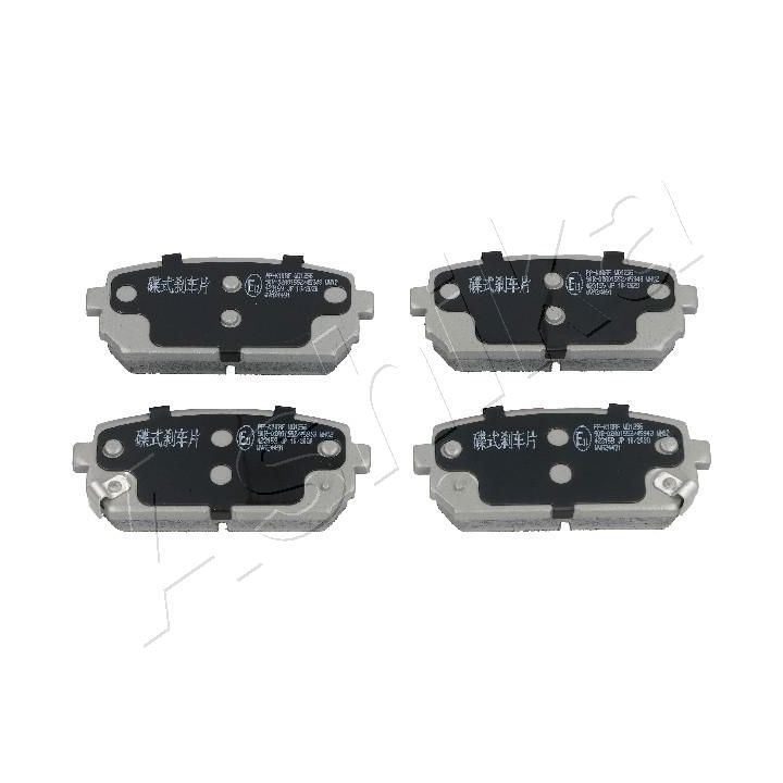 Stabdžių trinkelių rinkinys, diskinis stabdys ASHIKA 51-0K-K10