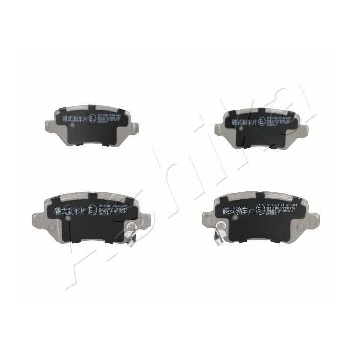 Stabdžių trinkelių rinkinys, diskinis stabdys ASHIKA 51-0K-K12