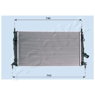 Radiatorius, variklio aušinimas ASHIKA RDA053081