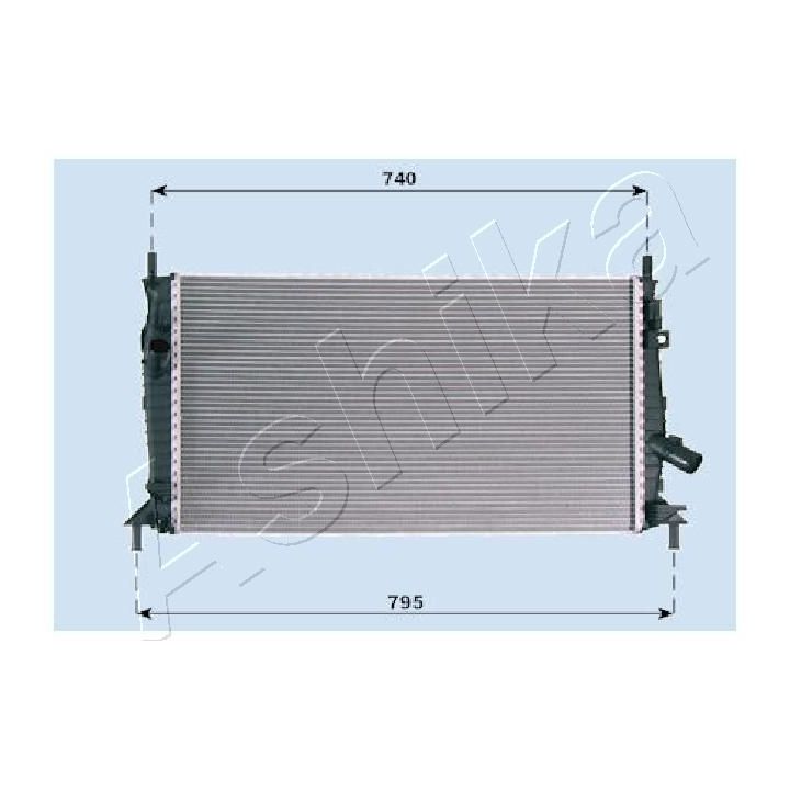 Radiatorius, variklio aušinimas ASHIKA RDA053081
