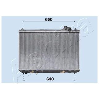 Radiatorius, variklio aušinimas ASHIKA RDA153084