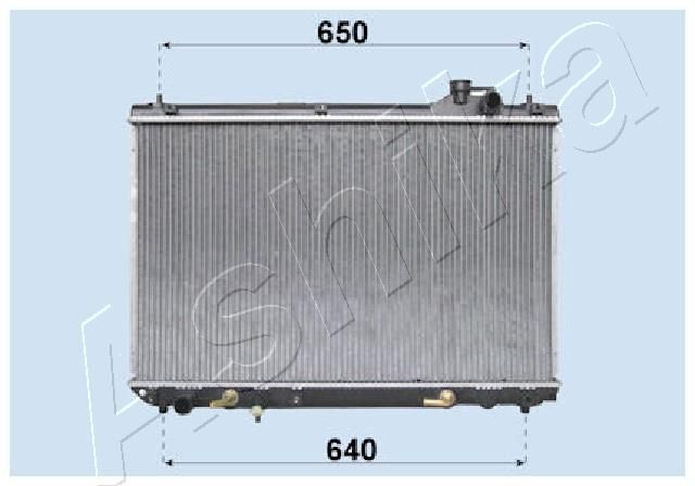 Radiatorius, variklio aušinimas ASHIKA RDA153084
