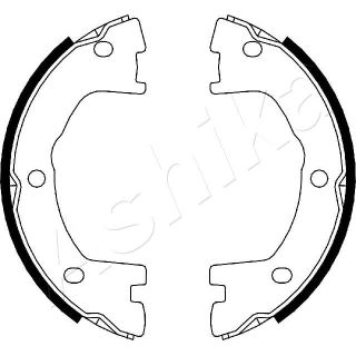 Stabdžių trinkelių komplektas, stovėjimo stabdis ASHIKA 55-00-0231