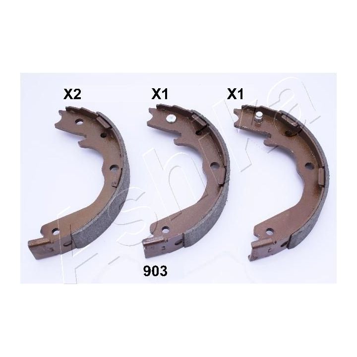 Stabdžių trinkelių komplektas, stovėjimo stabdis ASHIKA 55-09-903