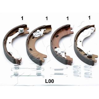 Stabdžių trinkelių komplektas, stovėjimo stabdis ASHIKA 55-0L-L00