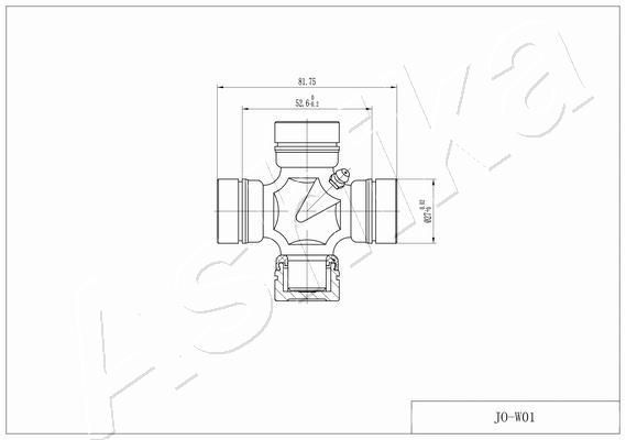 Jungtis, kardaninis velenas ASHIKA 66-0W-W01