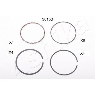 Stūmoklio žiedas ASHIKA 34-30150