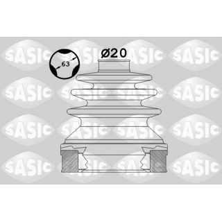 Gofruotoji membrana, kardaninis velenas SASIC 1900003