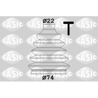 Gofruotoji membrana, kardaninis velenas SASIC 1900011