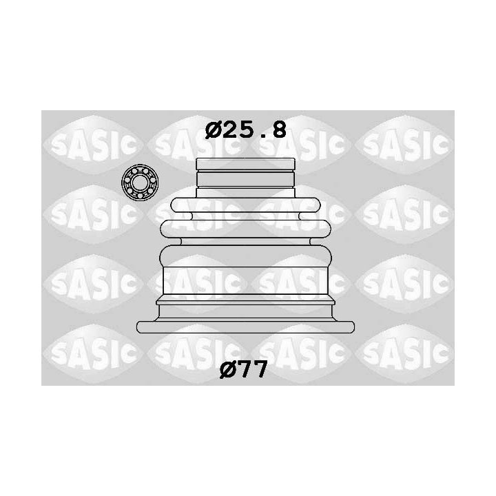 Gofruotoji membrana, kardaninis velenas SASIC 1904052