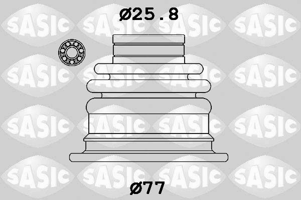 Gofruotoji membrana, kardaninis velenas SASIC 1904052