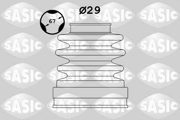 Gofruotoji membrana, kardaninis velenas SASIC 1906011