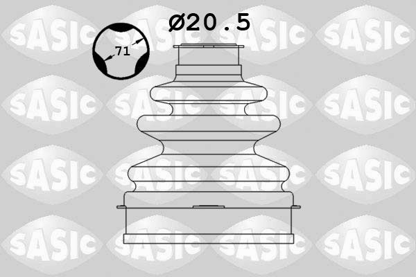 Gofruotoji membrana, kardaninis velenas SASIC 1906068