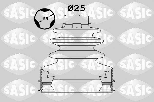 Gofruotoji membrana, kardaninis velenas SASIC 1906088