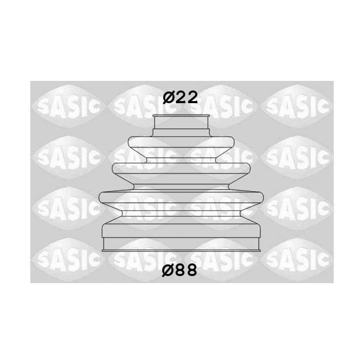 Gofruotoji membrana, kardaninis velenas SASIC 1906099