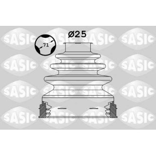 Gofruotoji membrana, kardaninis velenas SASIC 1906107