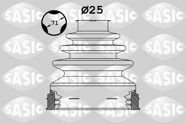 Gofruotoji membrana, kardaninis velenas SASIC 1906107