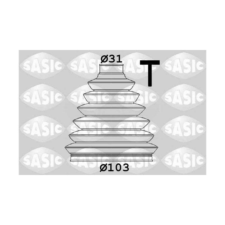 Gofruotoji membrana, kardaninis velenas SASIC 1906153