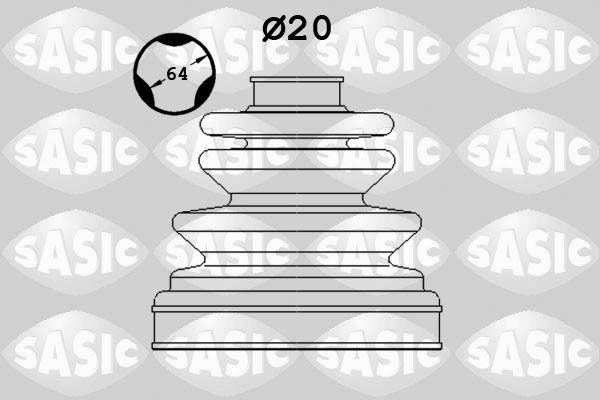 Gofruotoji membrana, kardaninis velenas SASIC 1906167