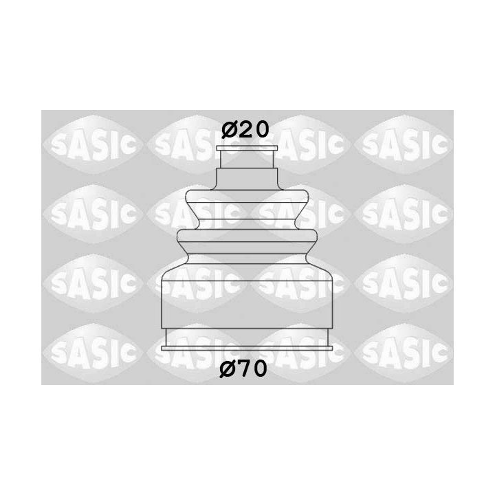 Gofruotoji membrana, kardaninis velenas SASIC 2873743