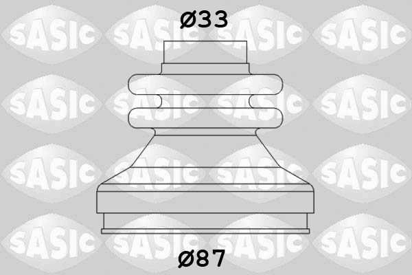 Gofruotoji membrana, kardaninis velenas SASIC 2873783