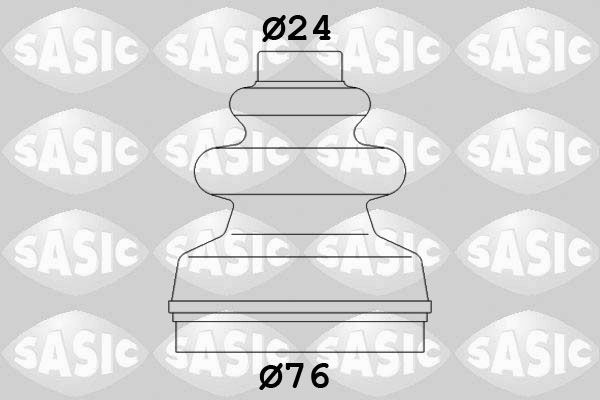 Gofruotoji membrana, kardaninis velenas SASIC 2873793