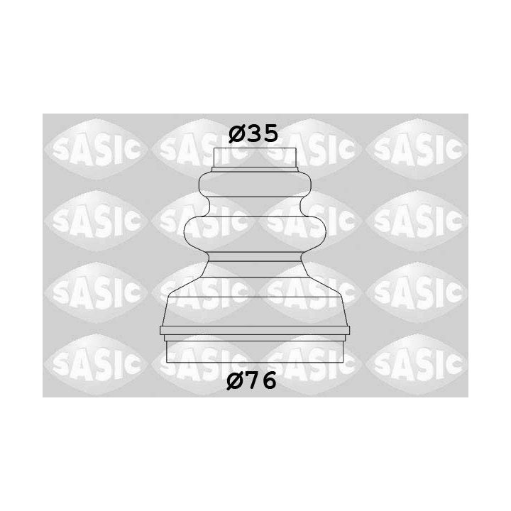 Gofruotoji membrana, kardaninis velenas SASIC 2873813